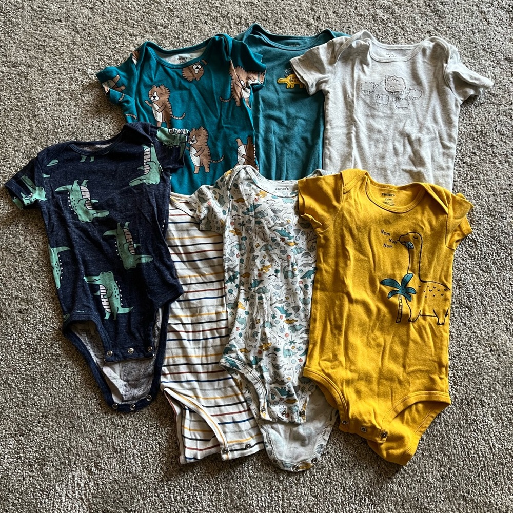 Seven 24 month Carter’s boys onesies
